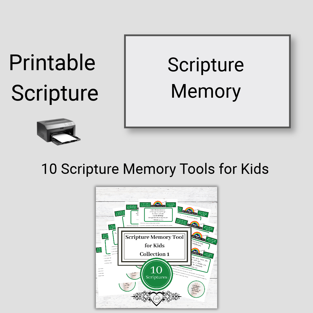 Printable Scripture Ten Scripture Memory Tools for Kids