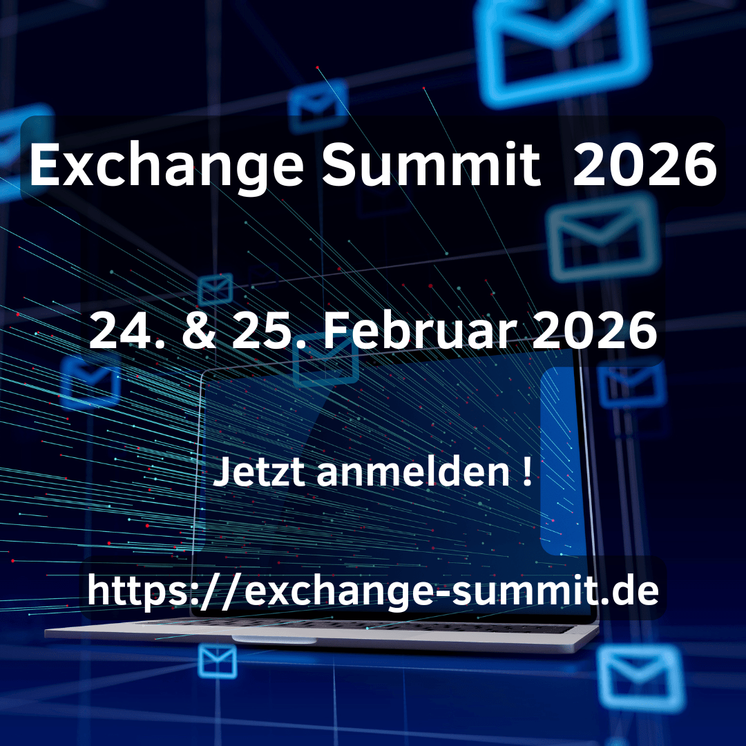 Logo des Exchange Summit 2026, der am 24. & 25. Februar 2025 in Würzburg stattfindet. MIt Anmelde-URL: exchange-summit.de