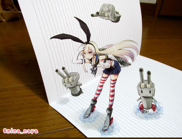 Thanks to 3d printing, we can print brilliant and useful products, from homes to wedding accessories. Japanese Artist S Tricky 3d Anime Character Illustrations Are Too Good To Believe Grape Japan