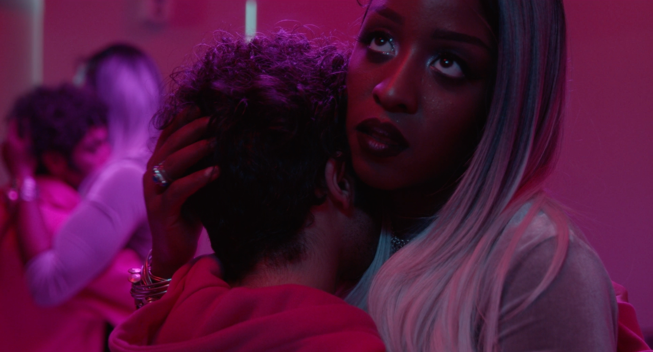 Still from ‘Out of the Blue’ by Tarek Lakhrissi. 2019. HD Single channel video. 00:13:01. Courtesy of the artist and VITRINE London/Basel