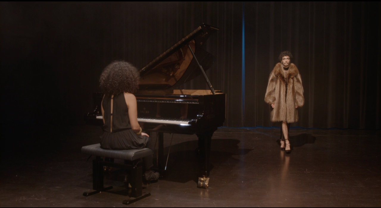 Still from ‘Out of the Blue’ by Tarek Lakhrissi. 2019. HD Single channel video. 00:13:01. Courtesy of the artist and VITRINE London/Basel