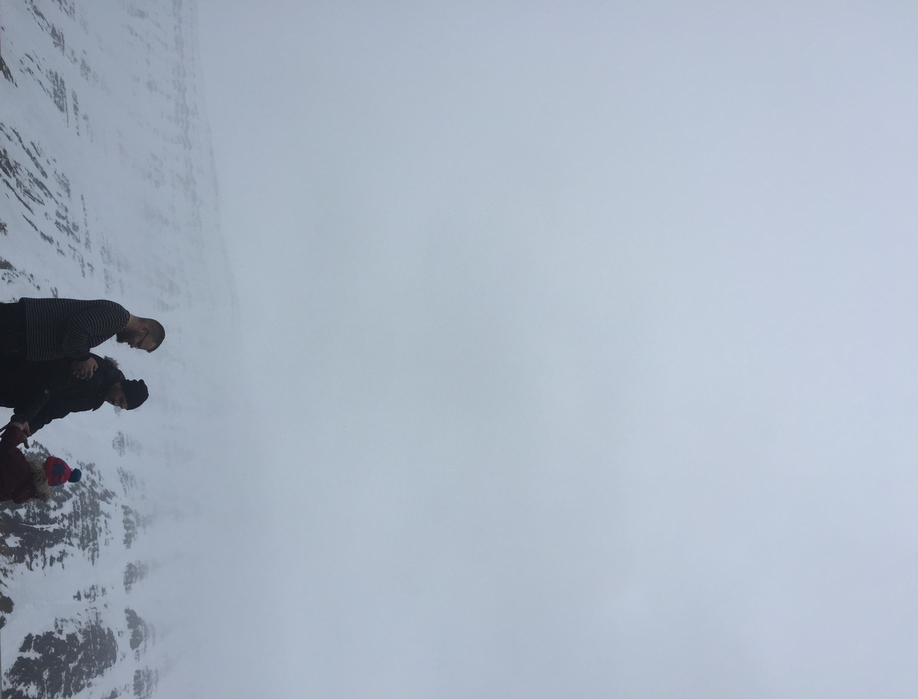 Some of the band and Húni gang against the Ísafjörður mountains