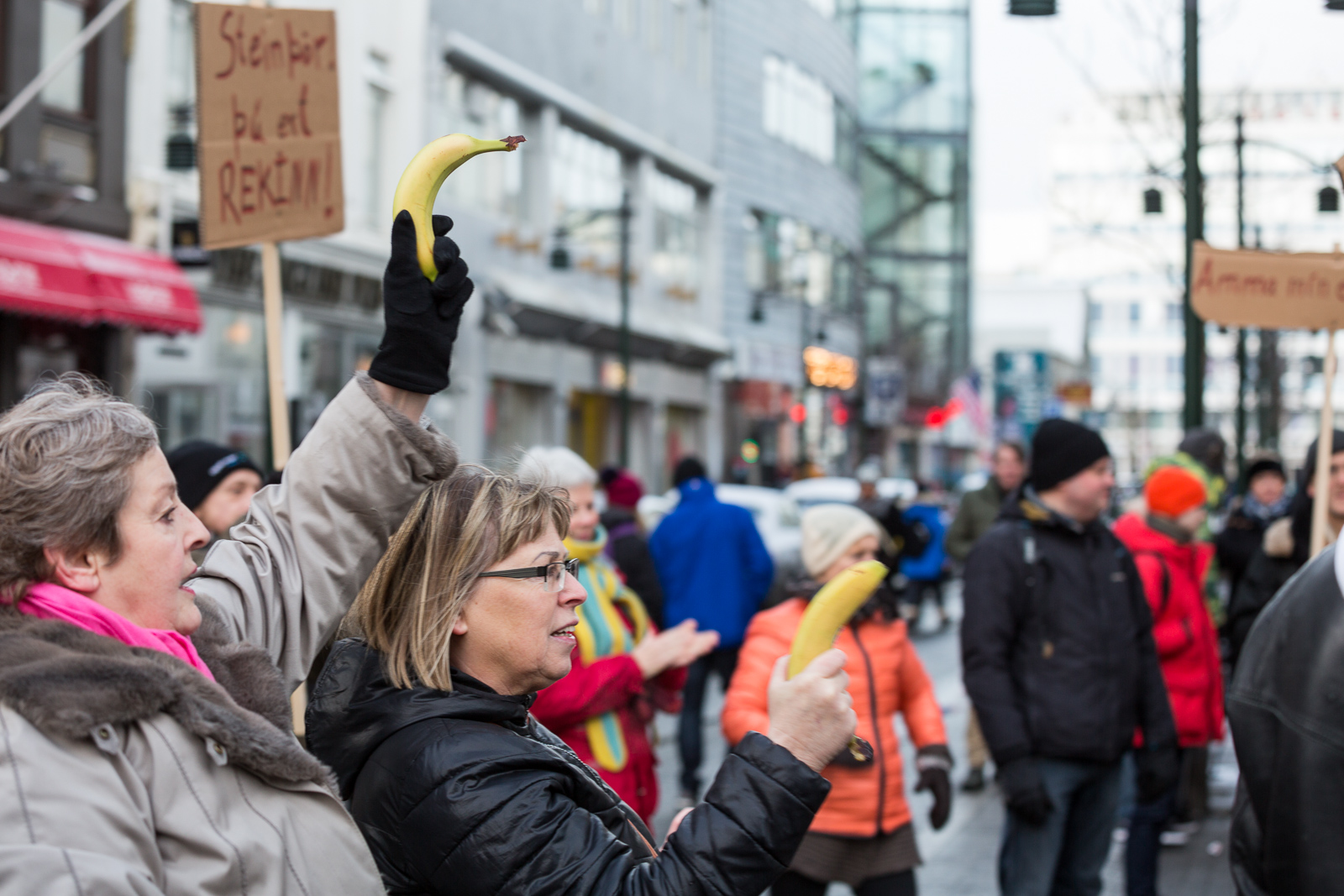 Protest at Landsbanki