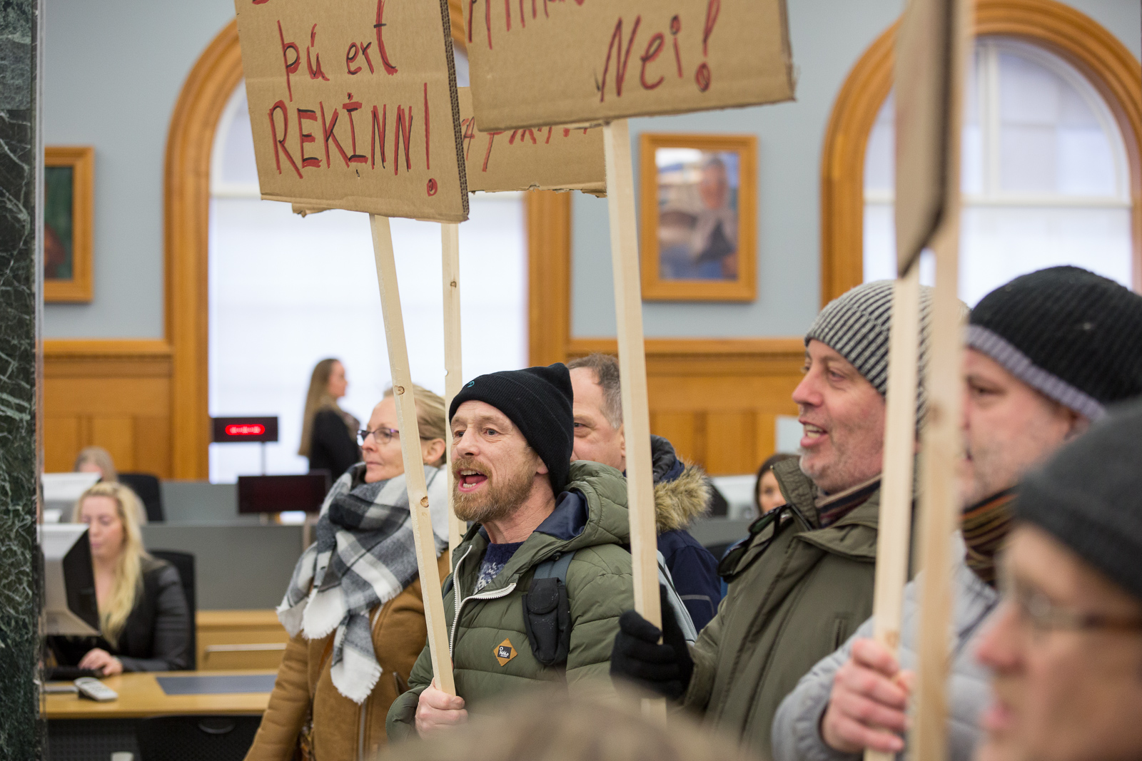 Protest at Landsbanki