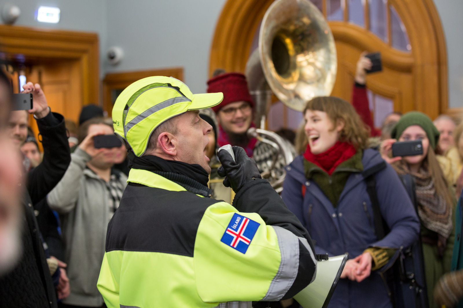 Protest at Landsbanki
