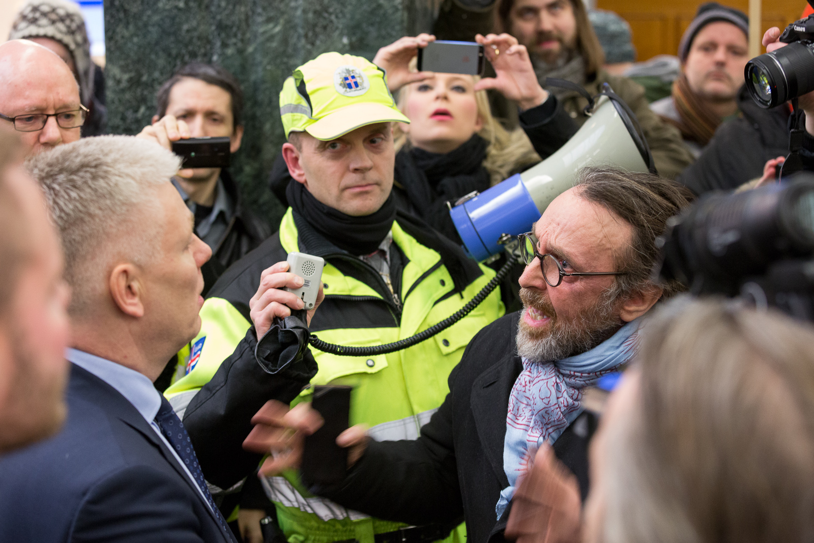 Protest at Landsbanki