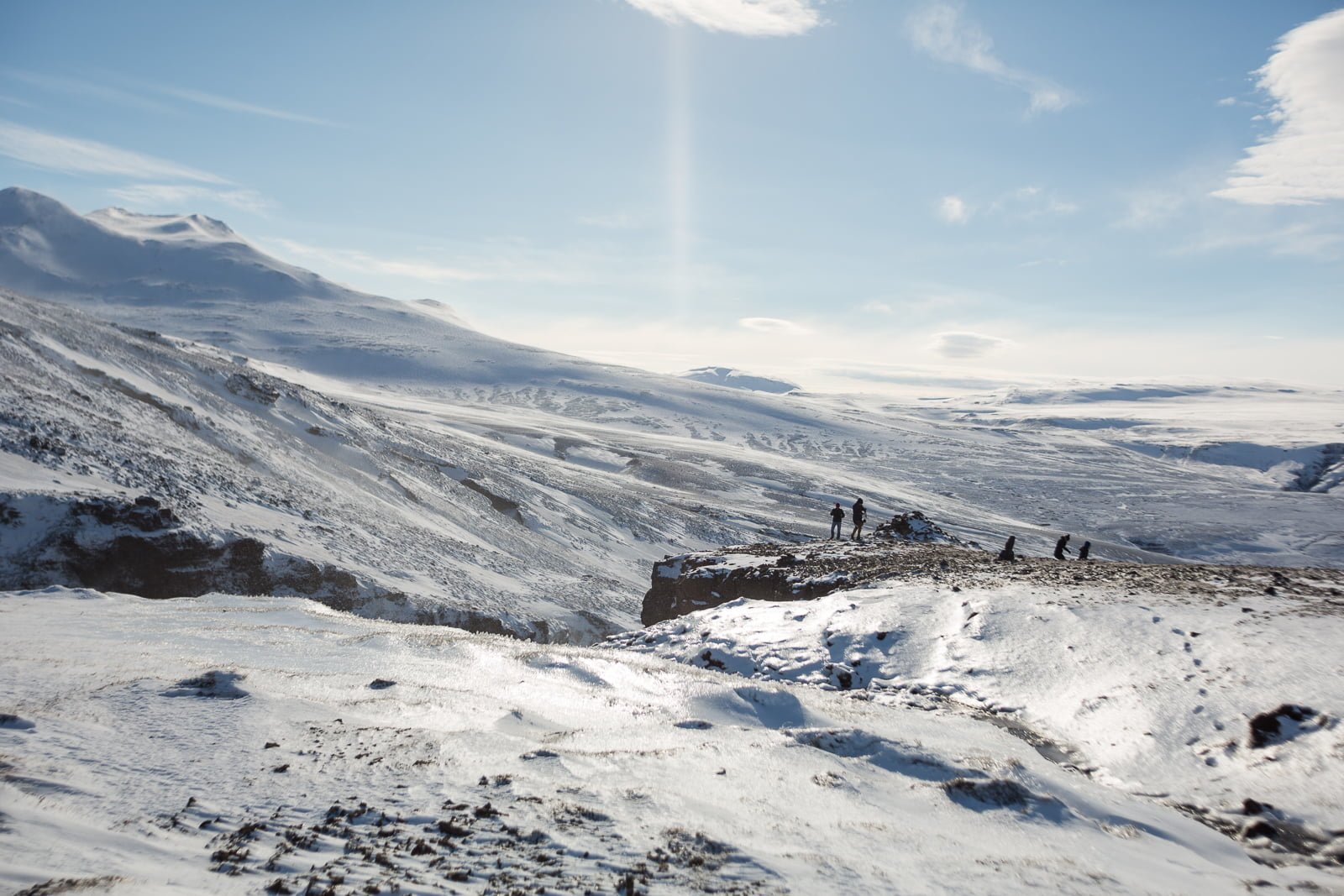 There is a 200 meter deep hole behind the edge