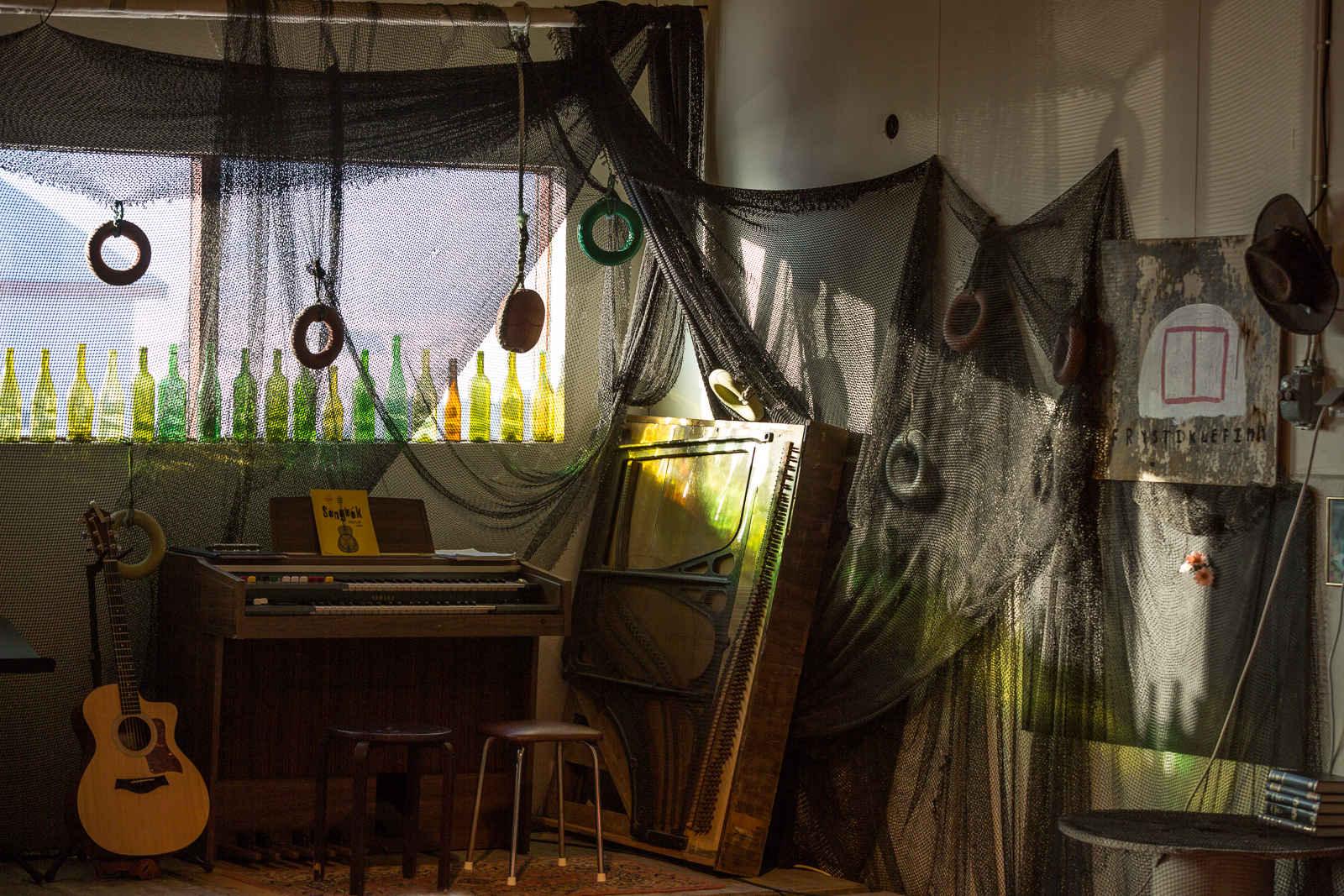 Cosy bar area at Freezer Hostel.