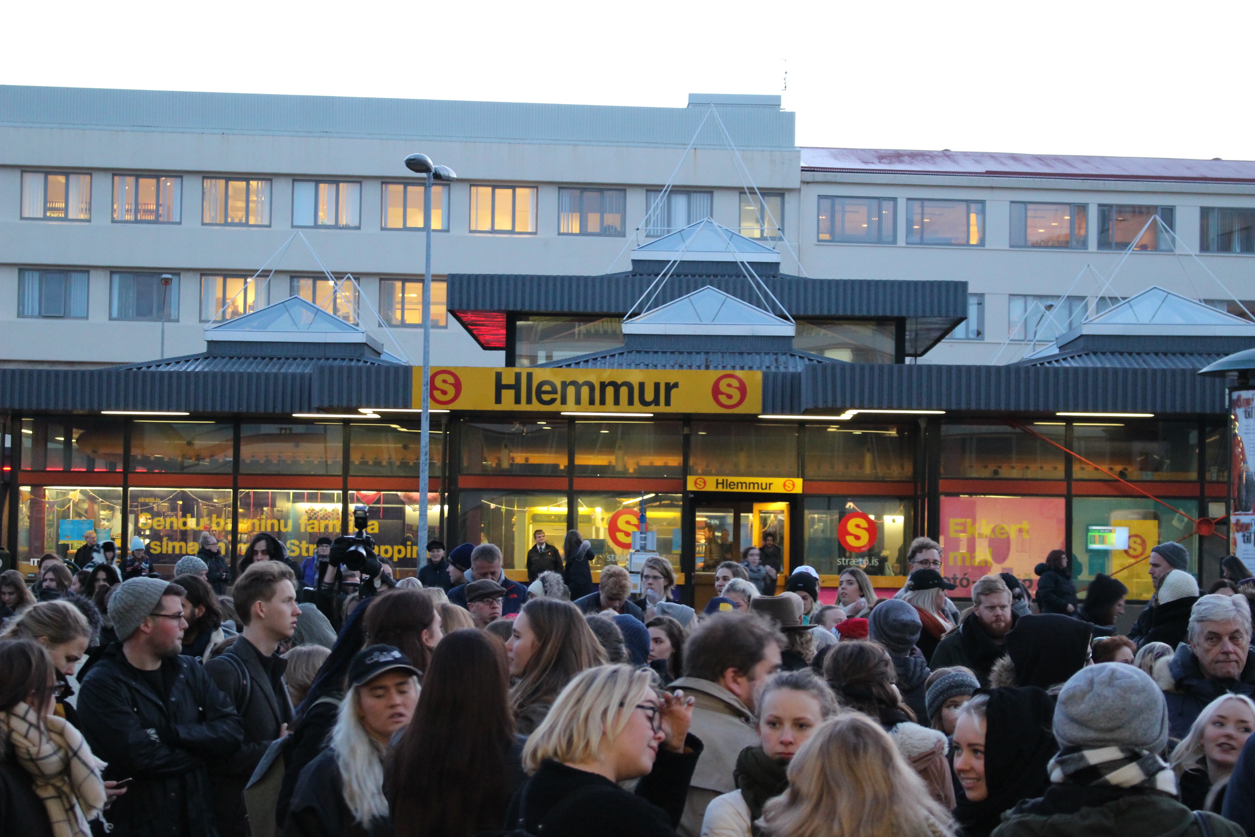 Protest outside police station 2015 by Rebecca Conway