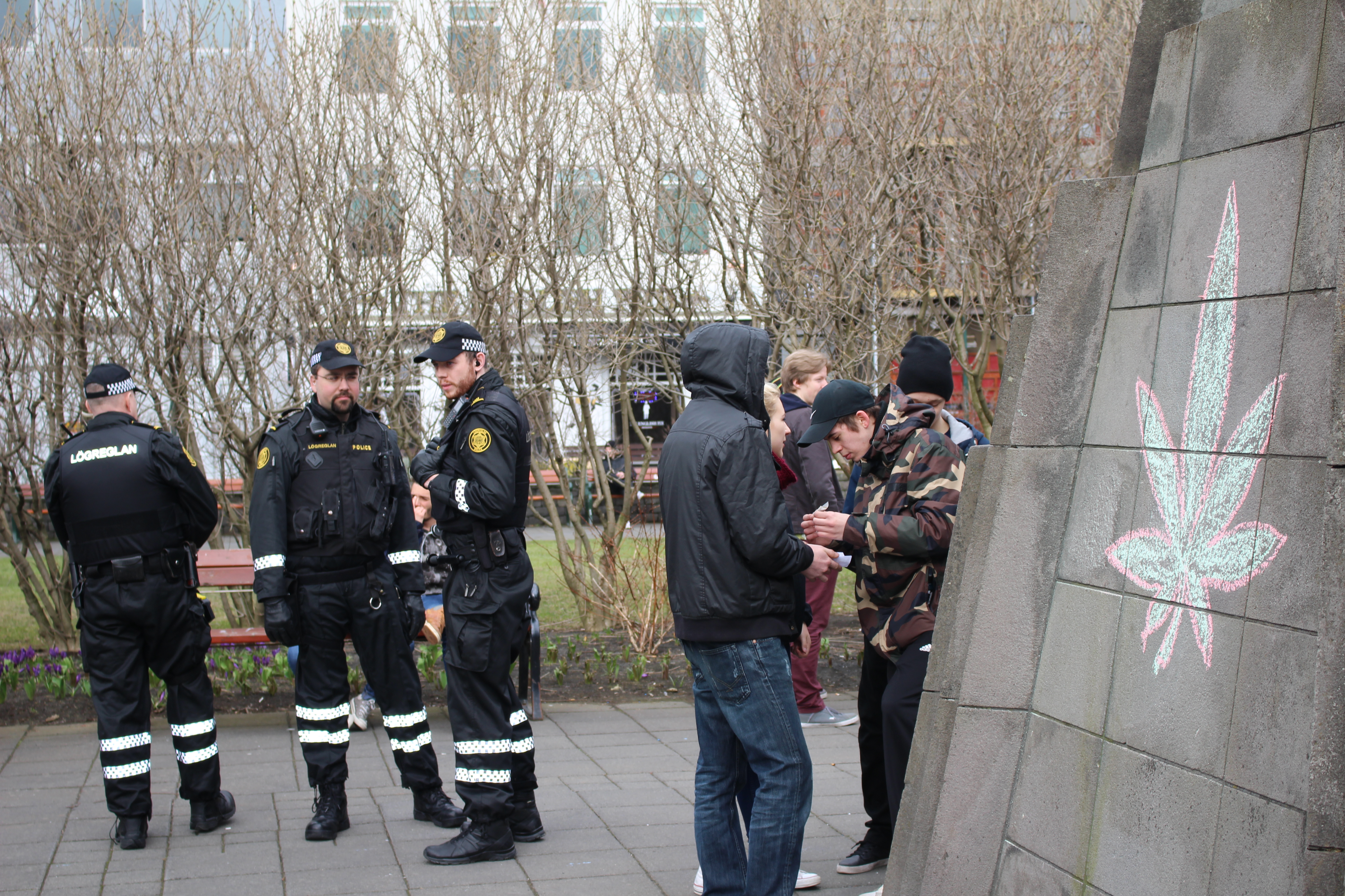 4/20 Weed Protest Austurvöllur - Jón Benediktsson