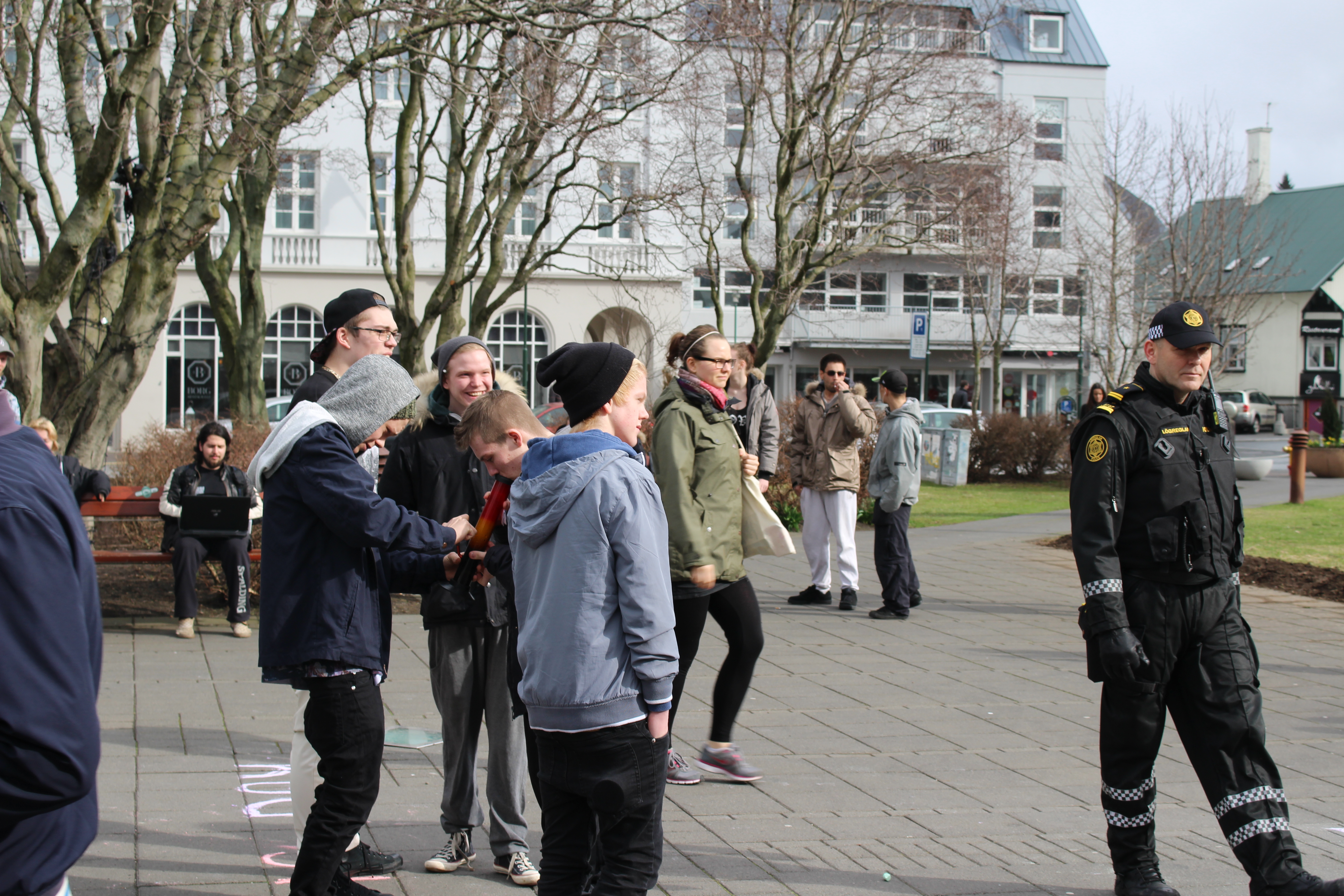 4/20 Weed Protest Austurvöllur - Jón Benediktsson