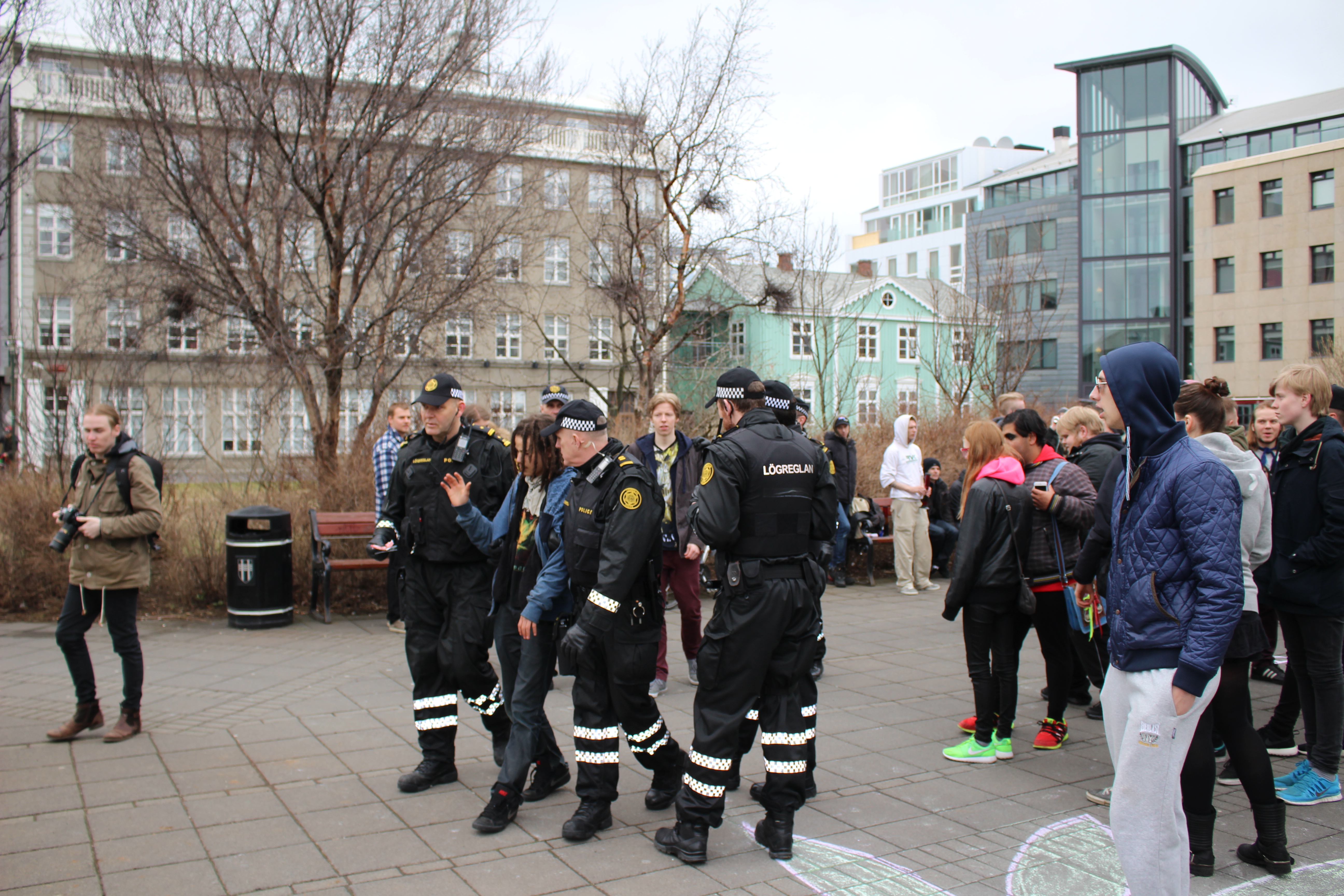 4/20 Weed Protest Austurvöllur - Jón Benediktsson
