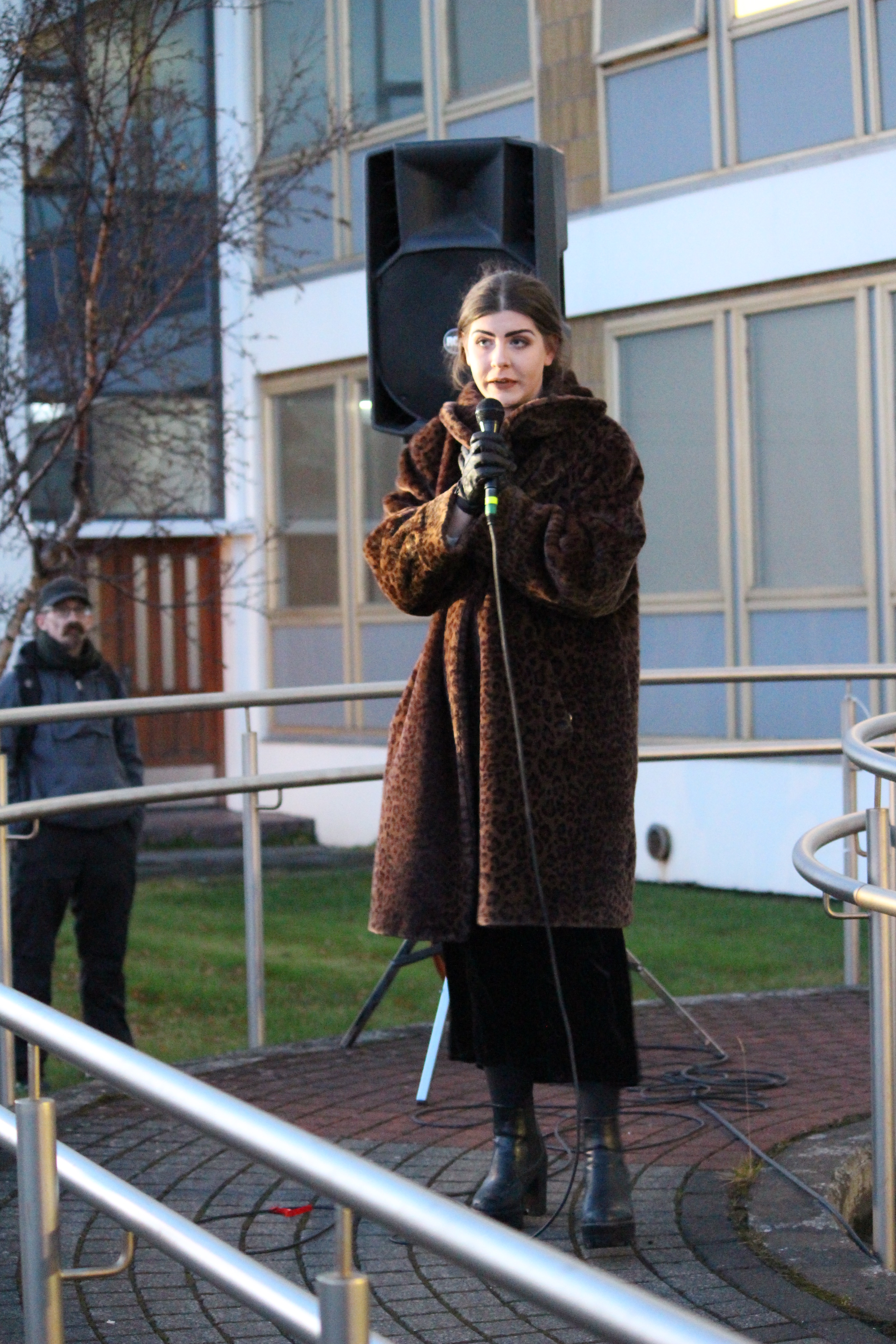 Protest outside police station 2015 by Rebecca Conway