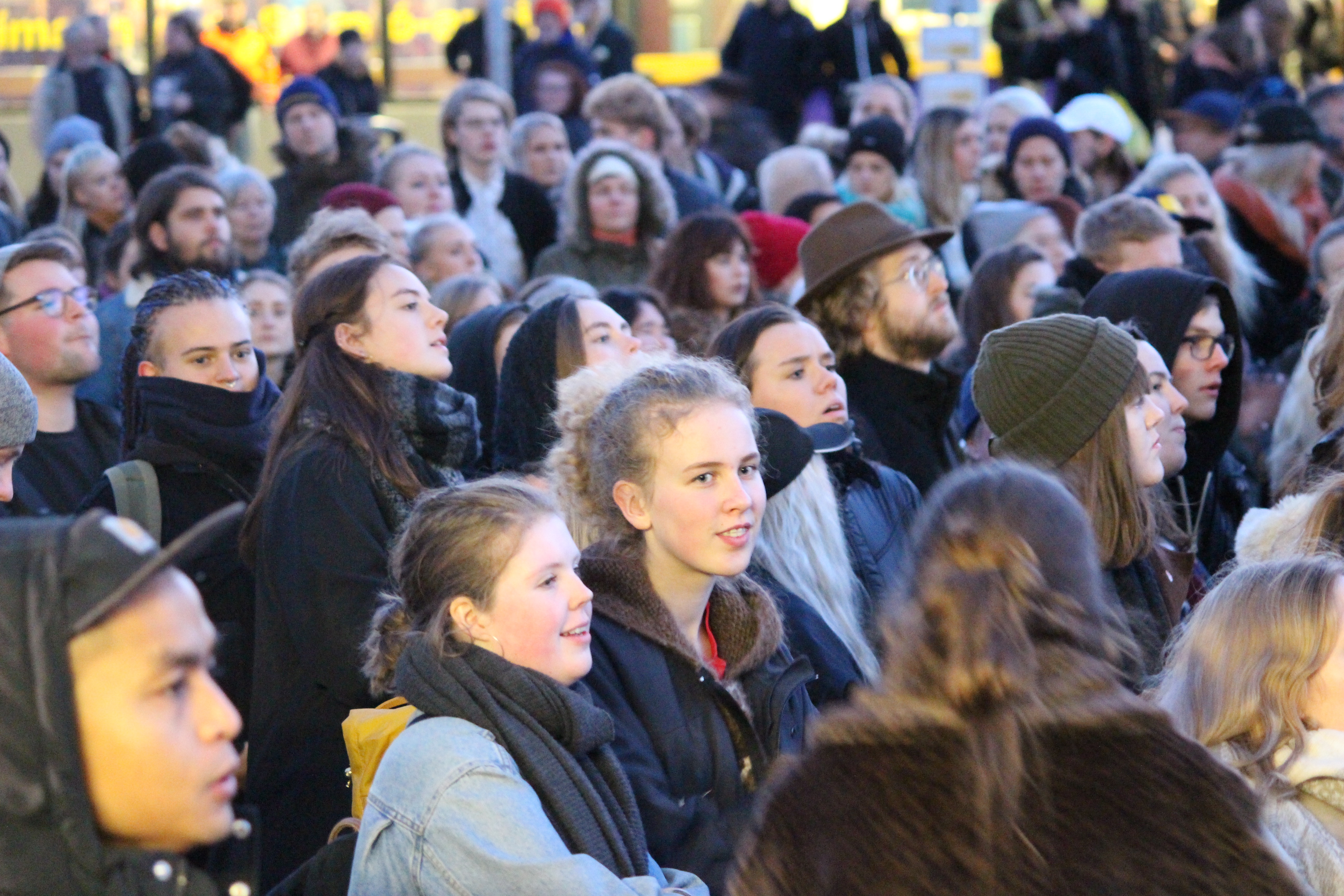 Protest outside police station 2015 by Rebecca Conway