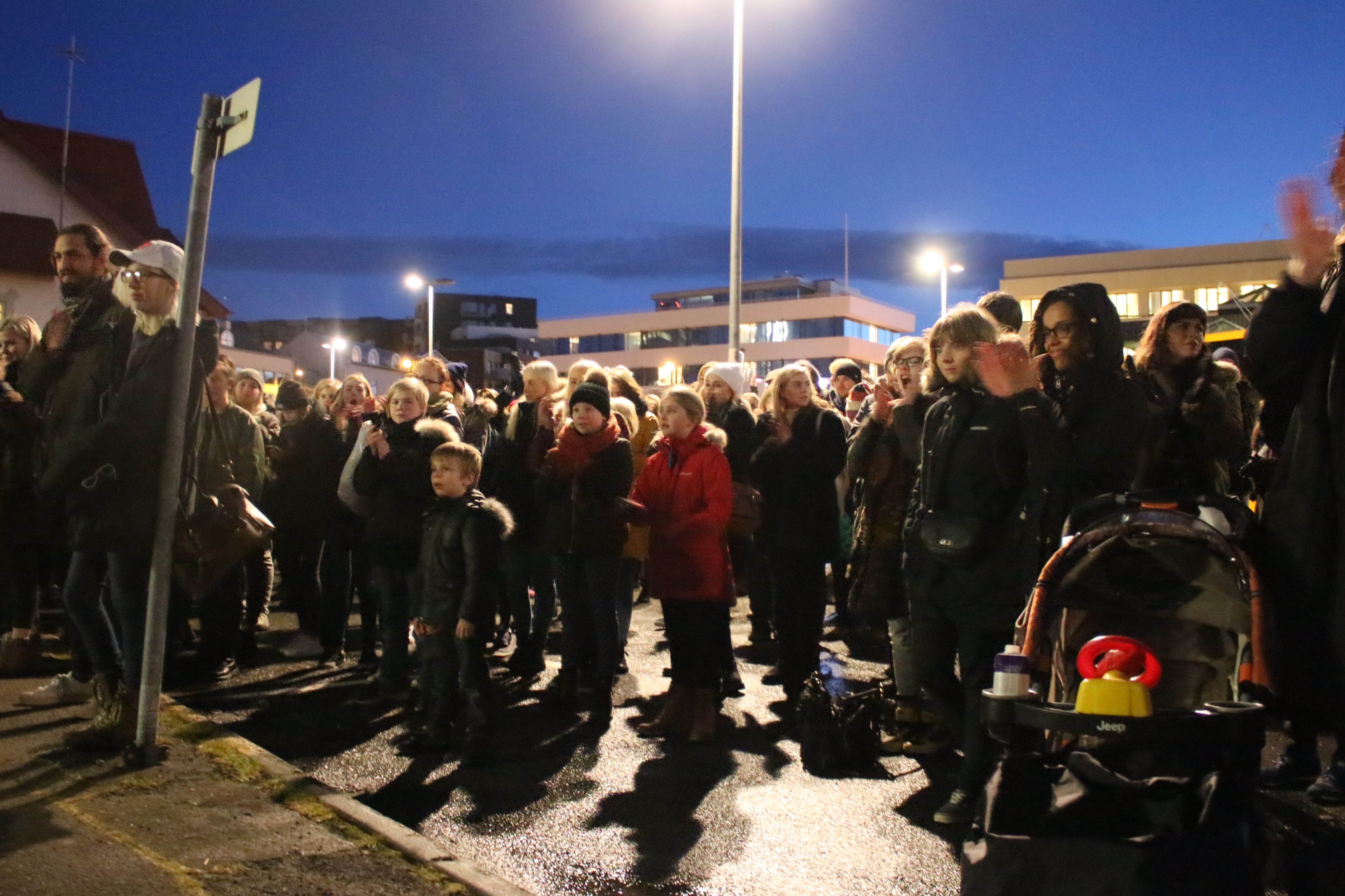 Protest outside police station 2015 by Rebecca Conway