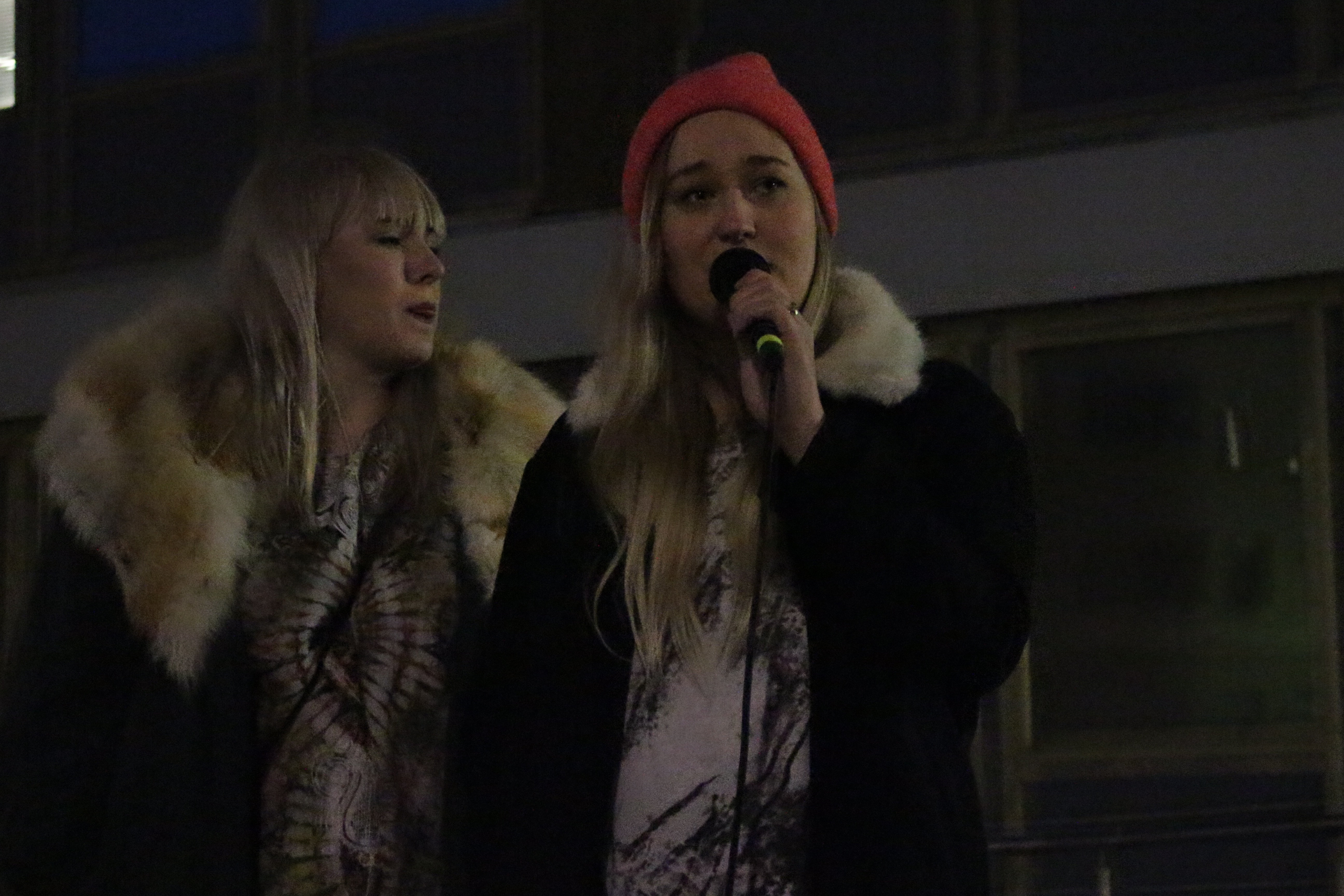 Protest outside police station 2015 by Rebecca Conway