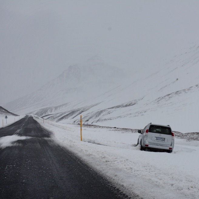 Fagridalur, abandoned car #1