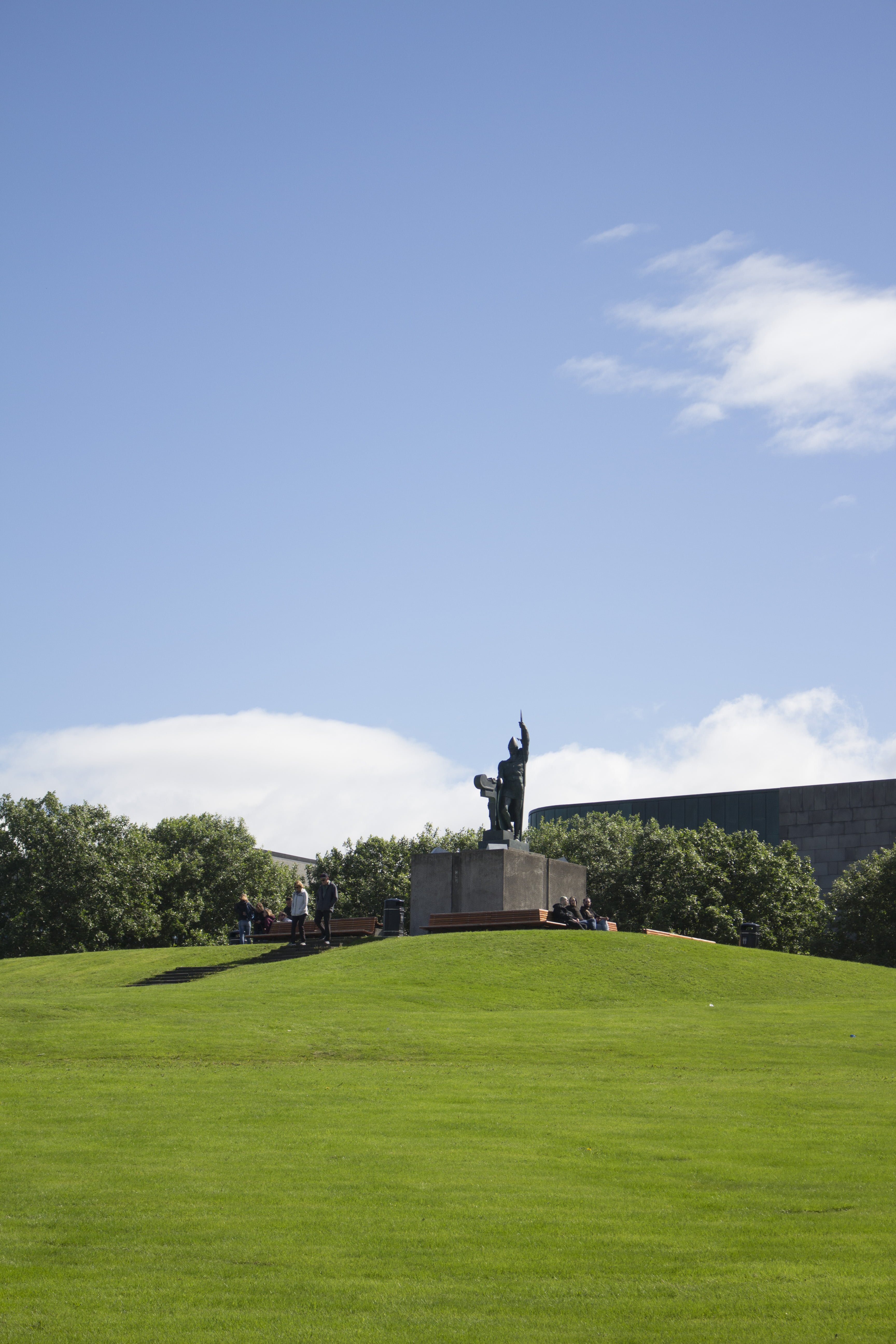 If only Ingólfur Arnarson could feel the warmth on his skin...