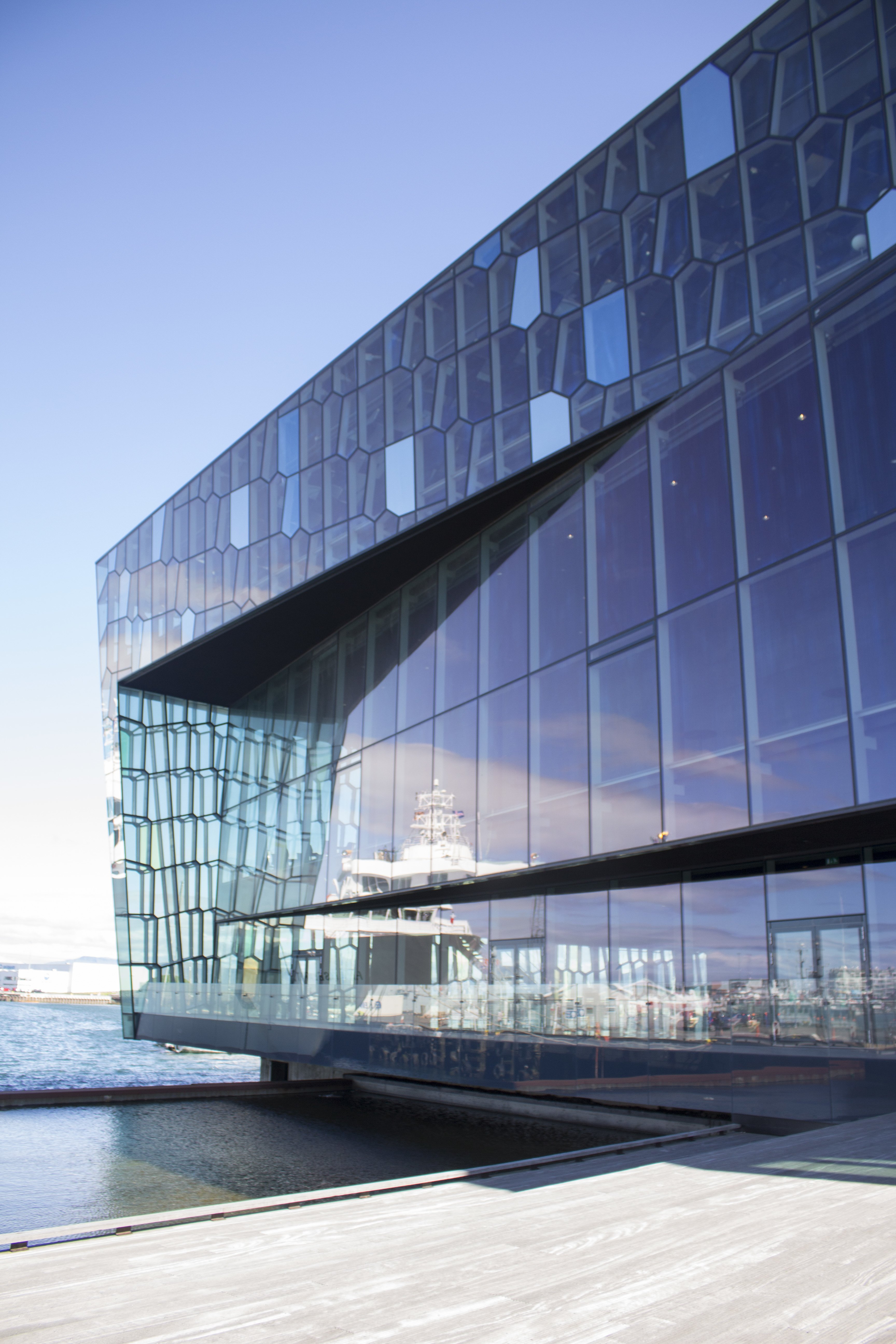 Harpa catching the light.