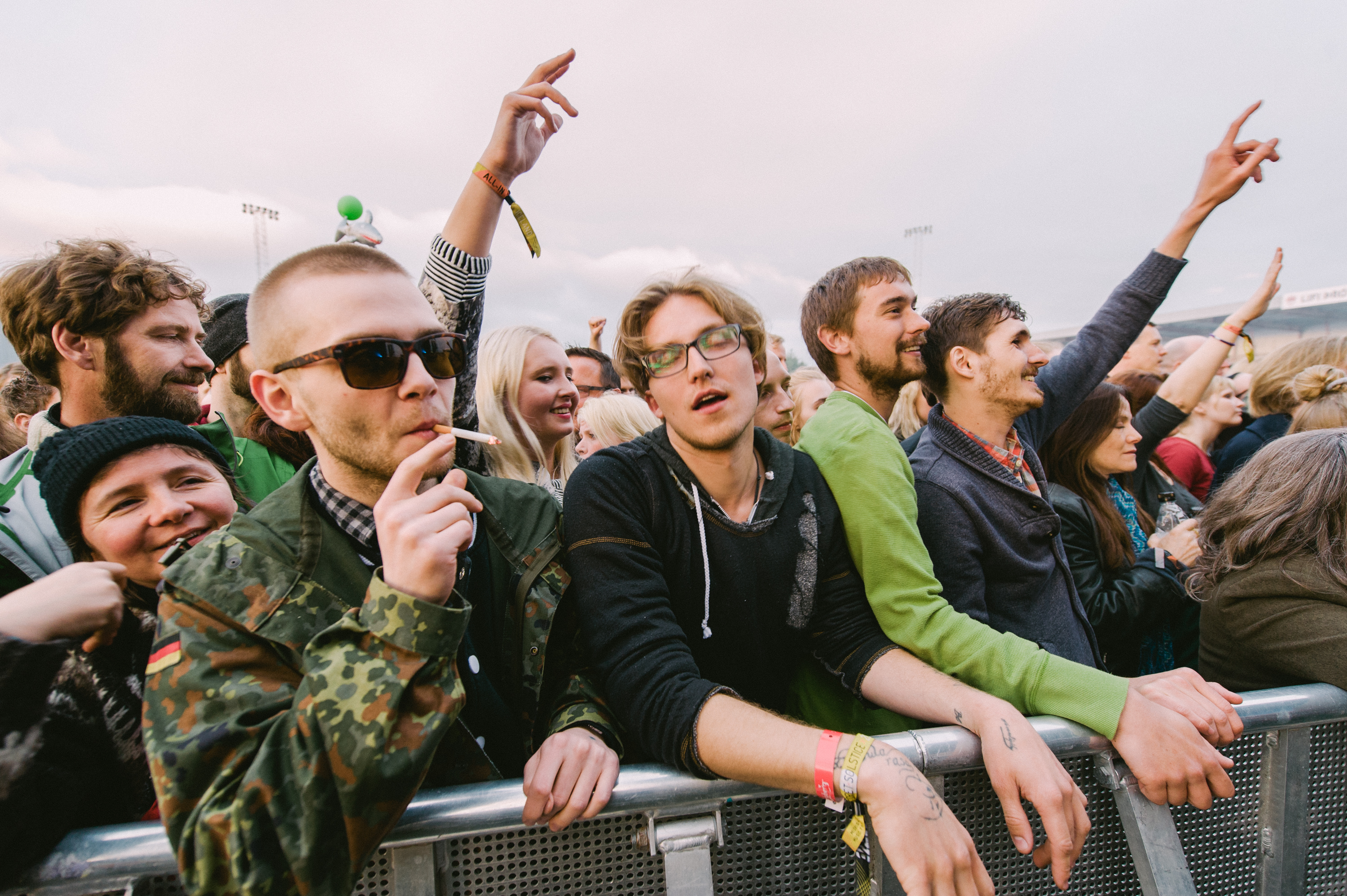 Fans at Massive Attack's performance