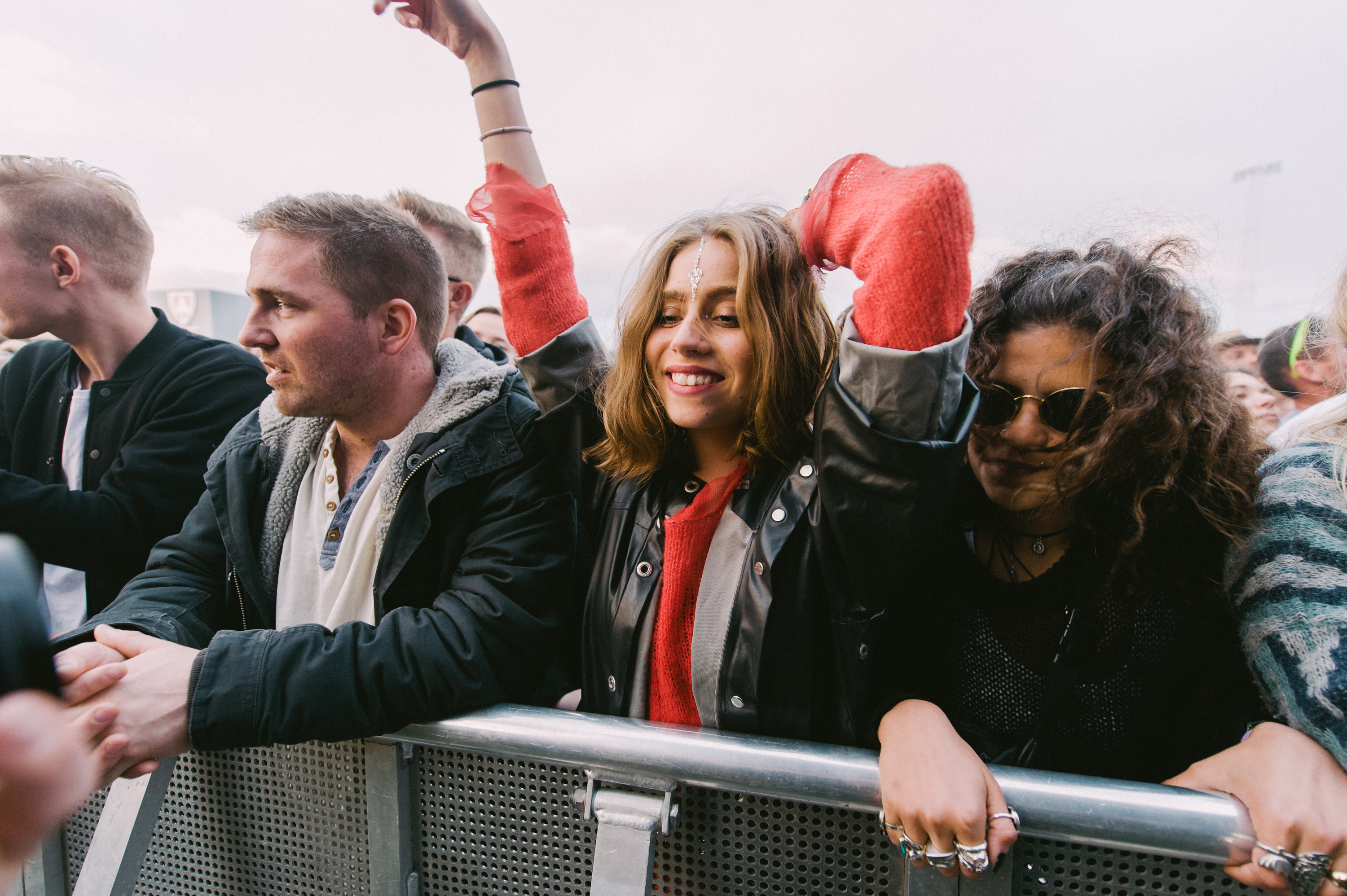 Fans at Massive Attack's performance