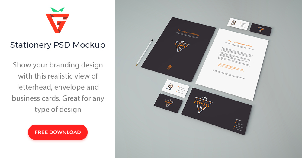 The best free psd stationery mockups we've found from the amazing sources. Simple Stationery Psd Mockup Graphberry Com