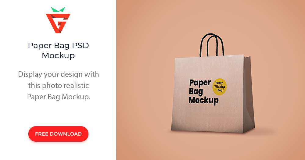 The top free photoshop files from the web. Brown Paper Bag Psd Mockup Graphberry Com