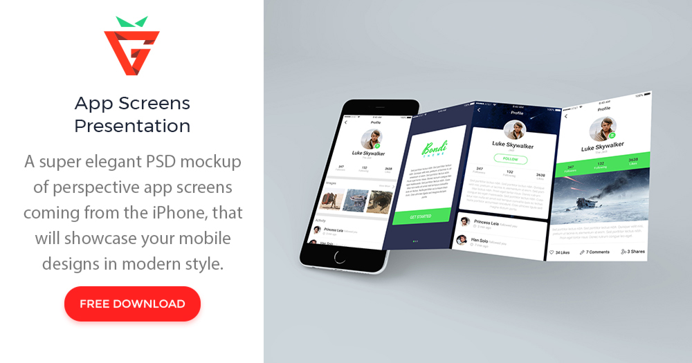 The mockup template allows you to show off multiple screens in a stylishly angled floating laptop. Extended Iphone Screen Mockup Graphberry Com
