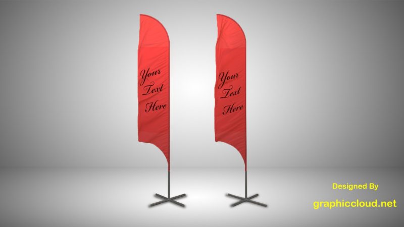 Flags are among the things you may possibly need in your . Free Flag Mockup Psd Download For Branding Graphic Cloud
