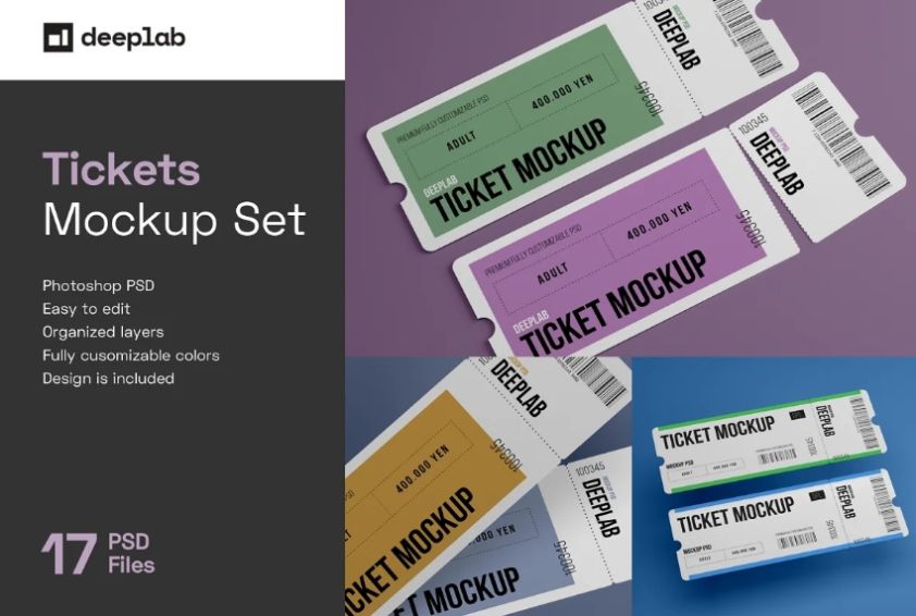 Designing tickets by your own can be . 15 Event Ticket Mockup Psd Free Download Graphic Cloud