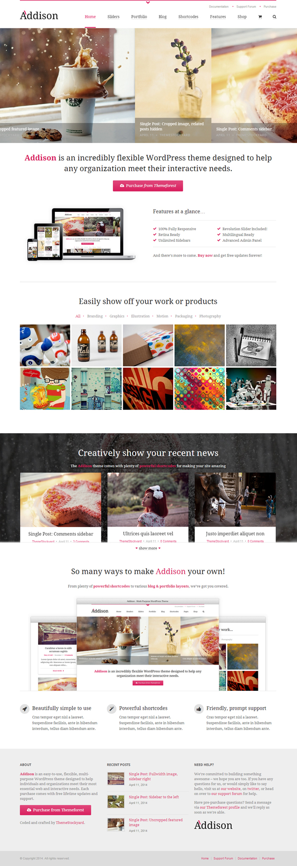 Wordpress theme, wordpress plugins & more. Awesome HTML5 Responsive WordPress Themes with Modern Design | Wordpress Themes | Graphic Design ...