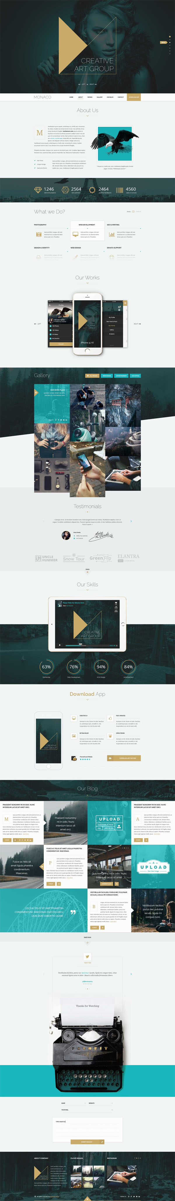 Monaco || Creative HTML5, Bootstrap Template