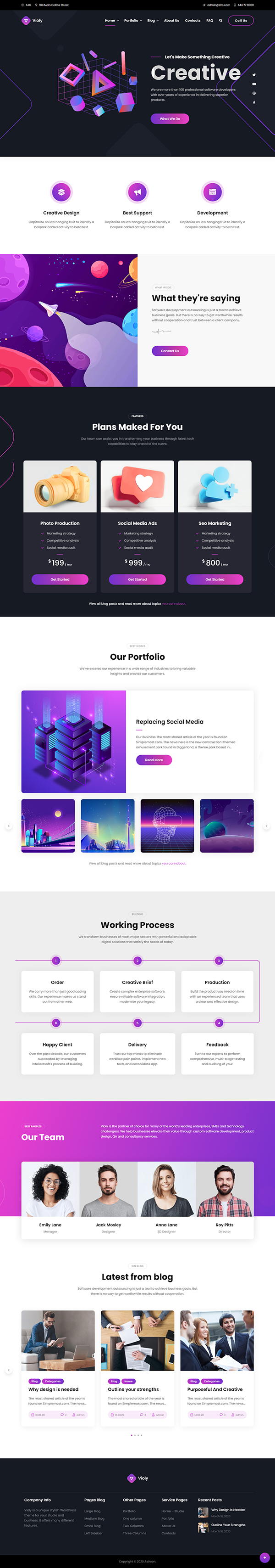What will your next website look like? Creative WordPress Themes - Best Of 2020 | Wordpress Themes | Graphic Design Junction