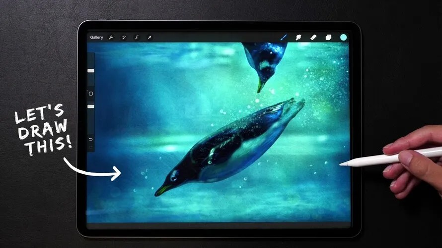 How to Drawing Realistic Underwater World in Procreate Digital Art Technique Tutorial How to Drawing Realistic Underwater World in Procreate Digital Art Technique Tutorial