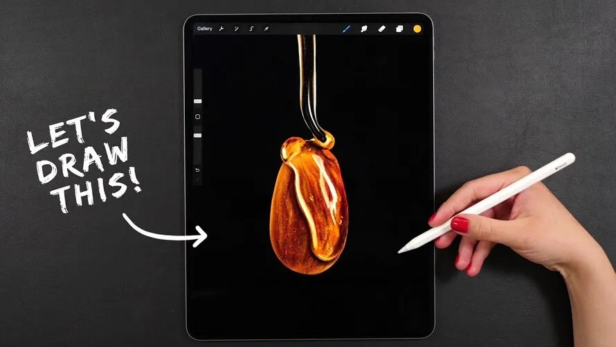 How to Draw Realistic Almond In Procreate Digital Art Technique Tutorial How to Draw Realistic Almond In Procreate Digital Art Technique Tutorial