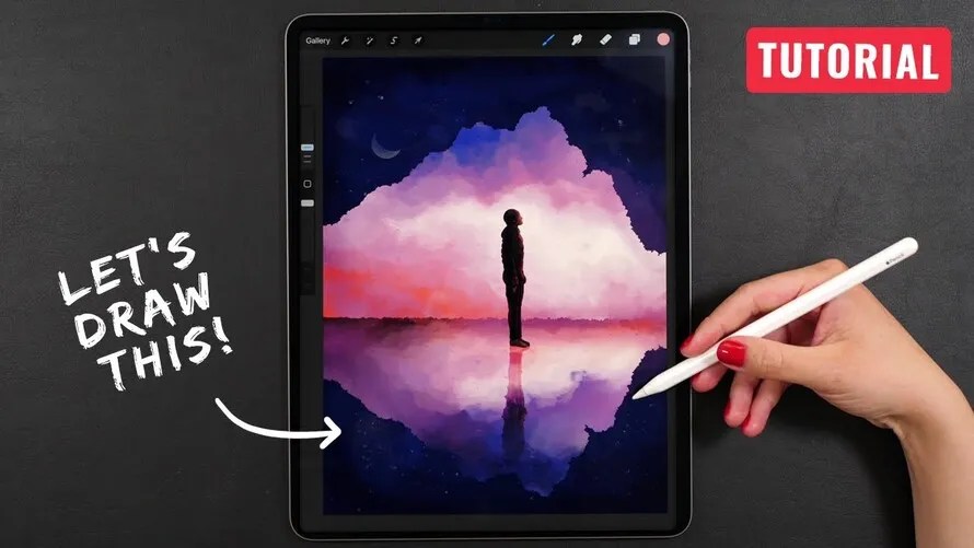 Draw a Dreamy Landscape In Procreate Tutorial on iPad Draw a Dreamy Landscape In Procreate Tutorial on iPad