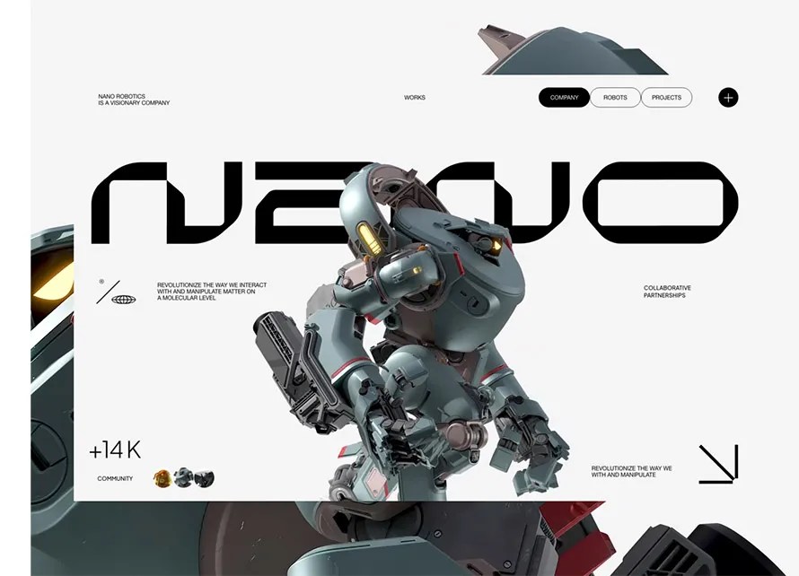 Site Nano Concept X colaboração com Seunghwan Ra