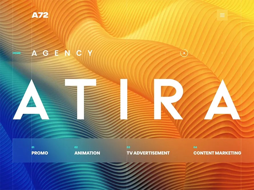 Design do site de animação ATIRA