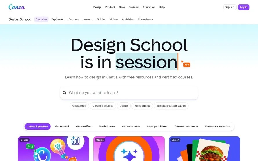 Beginner-friendly design education and design fundamentals.