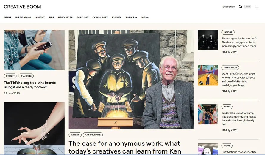 Creative inspiration, design careers, industry news, and professional development.