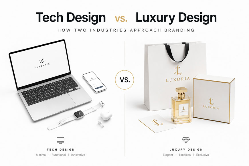 Tech Design vs Luxury Design Branding