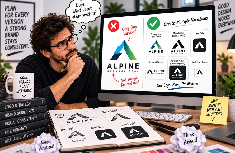 Forgetting About Logo Variations