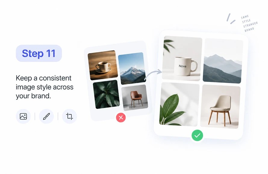 Step 11: Create a Consistent Image Style Create a Consistent Image Style