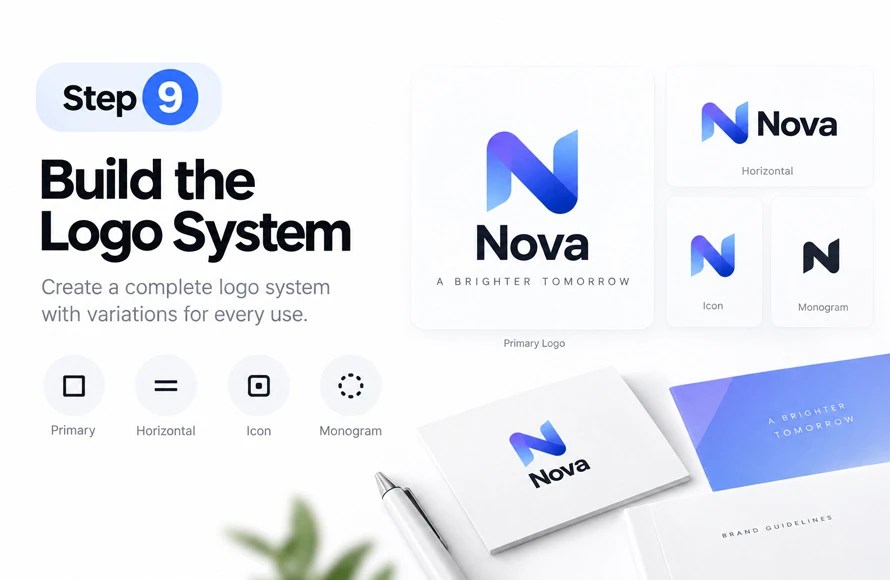 Step 9: Build the Logo System Build the Logo System