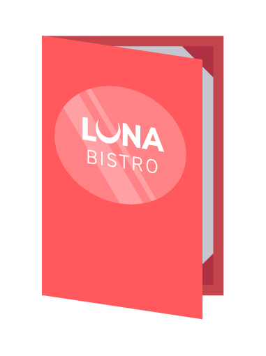 Fine dining menu covers