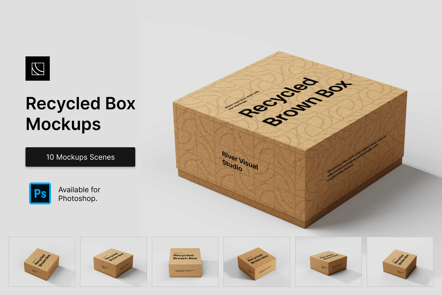 Recycled Box Mockups Graphic For Free