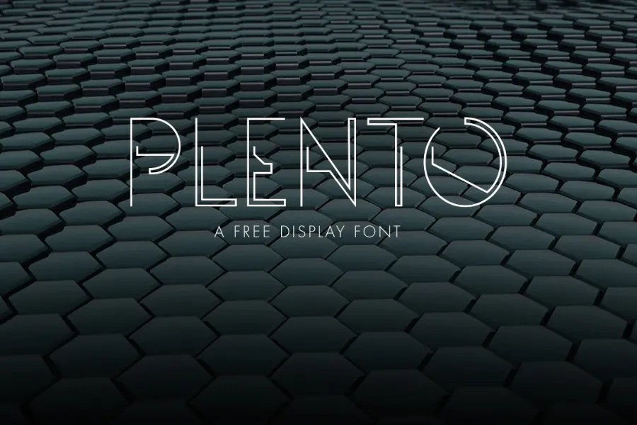 graphic for free - Plento Font