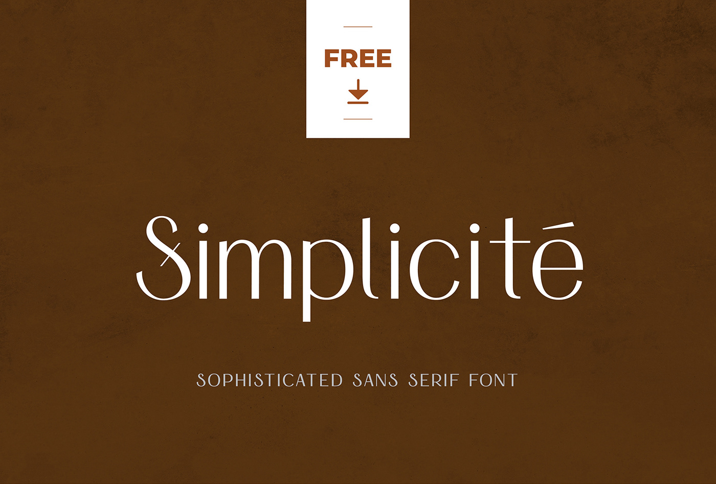 graphic for free - Simplicité Sans Serif Font