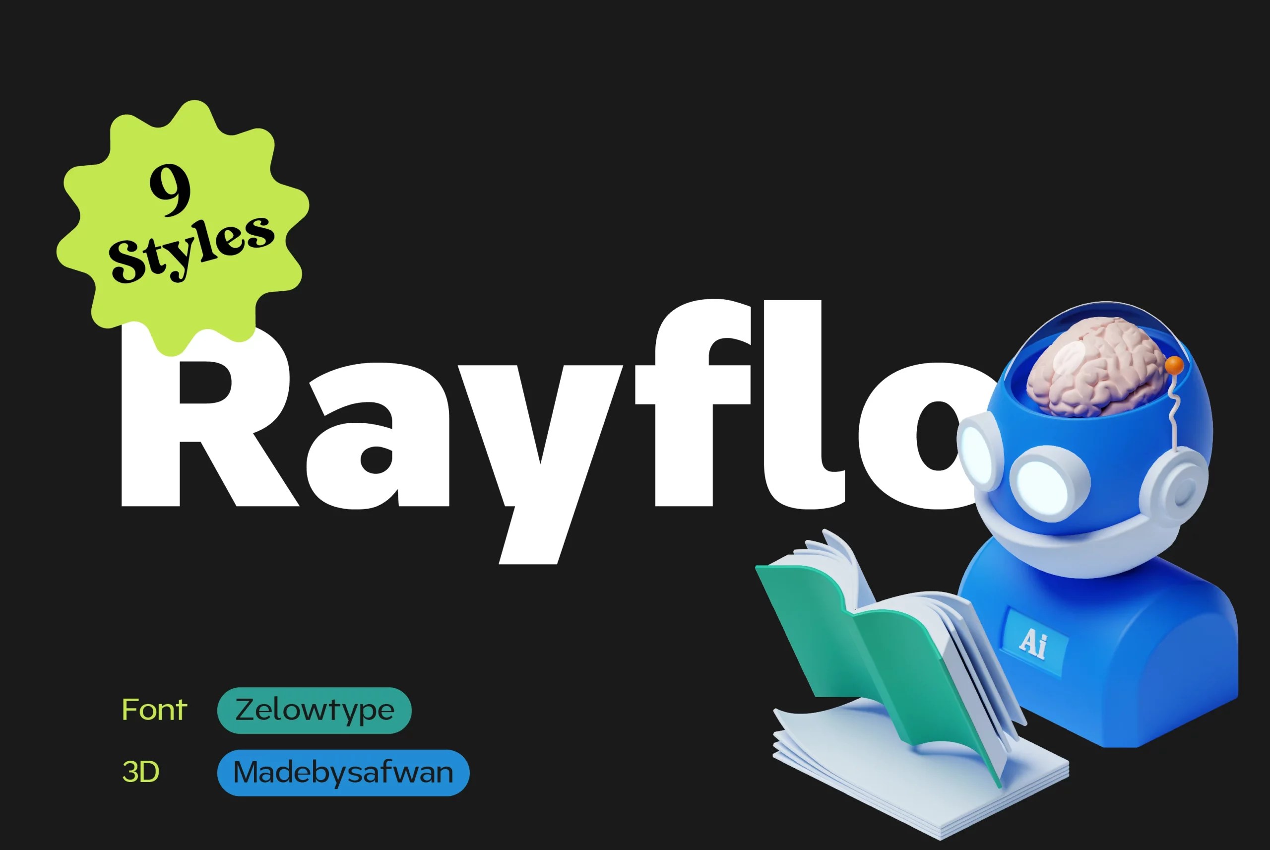 graphic for free - ZT Rayflo Font
