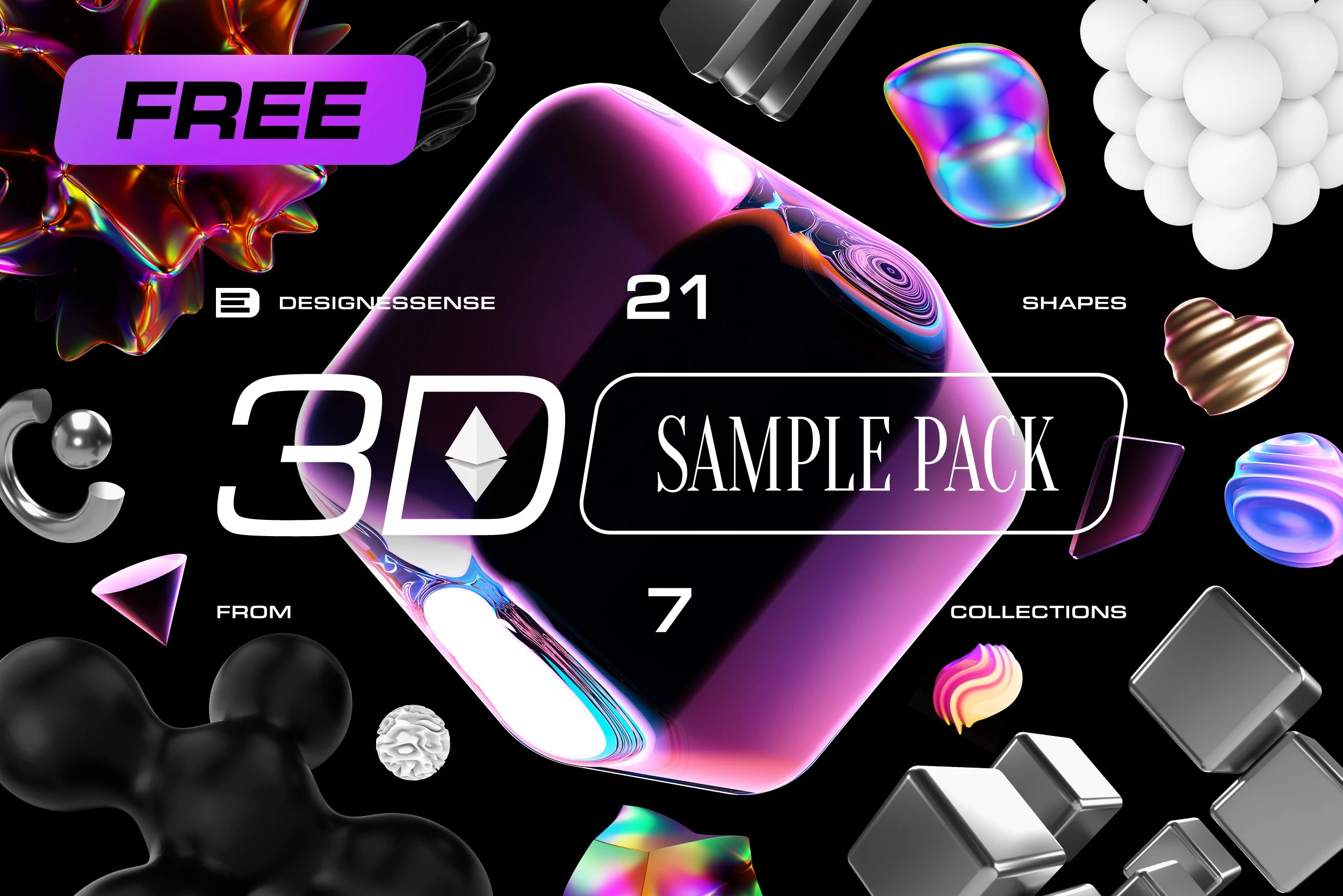 graphic for free - 3D Sample Pack Free